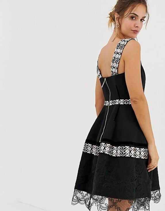 Bronx and Banco Dresses & Skirts - Bronx and Banco Ethnos Ruffle Black Sleeveless Dress Size 6 / Medium